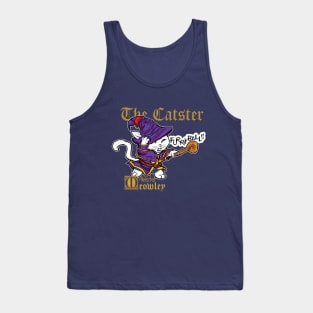 Fantasy Kitten Serie: The Catster Purple Variant - wizard cat, sorcerer, magic Tank Top